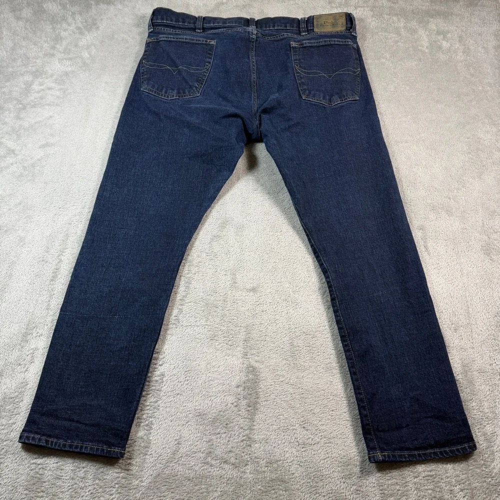 Polo Ralph Lauren Sullivan Slim Jeans Mens 38x30 Blue Dark Wash Straight Leg